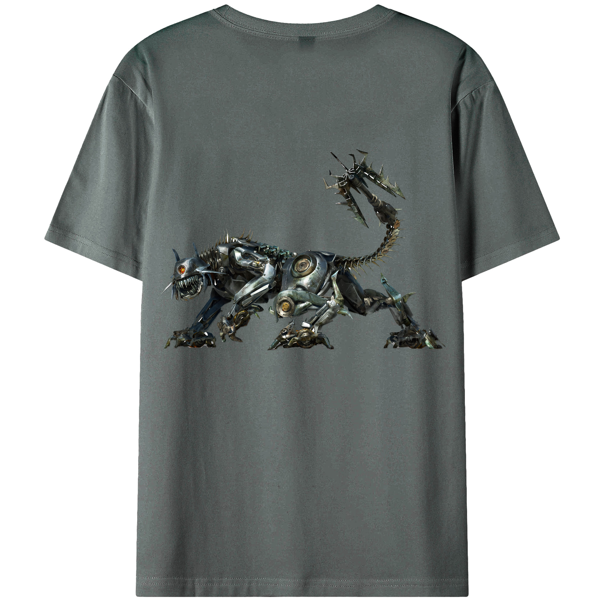 （画像用） Transformers トランスフォーマー 綿100％ メンズ半袖Tシャツ（バックプリント） 通気性
